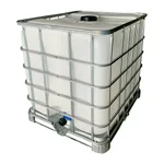 AS ONE Resin Container (With Valve And Pallet) 1000L, 수지제 컨테이너 용기(밸브, 팔레트 부속) 1000ℓ