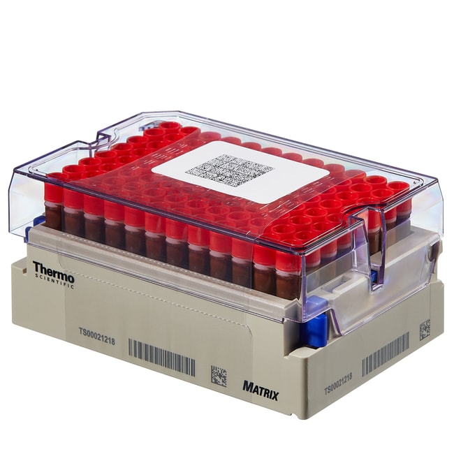 Thermo Fisher Scientific Matrix 1.0mL V-Bottom ScrewTop Tubes in Barcoded Latch Rack