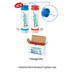 Daihan Science mediclin Micro Hematocrit Capillary Tube, Blue & Heparinized-Red, 75㎕<br>For Bl