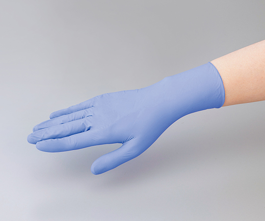 AS ONE Nitrile Silk Rubber Glove Blue (Powder Free)  240mm, 니트릴 실크고무 장갑 (파우더 프리) 240mm