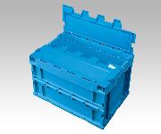 AS ONE Lid Integral Foldable Container with Lock PP, 뚜껑일체형 접이식 컨테이너