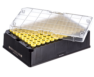 Greiner Bio One CRYO.S BIOBANKING TUBES, 600 µL, 2D CODES,RACK WITH 96 CAPPED TUBES, WITH SCREW CAP YELLOW 5 RACKS/BAG, 1 MANUAL CAPPING TOOL