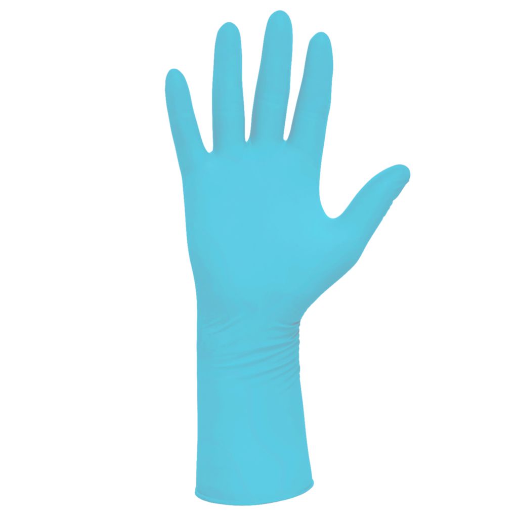 HALYARD PUREZERO* Cleanroom Gloves HG5 Blue Non Sterile Nitrile Gloves