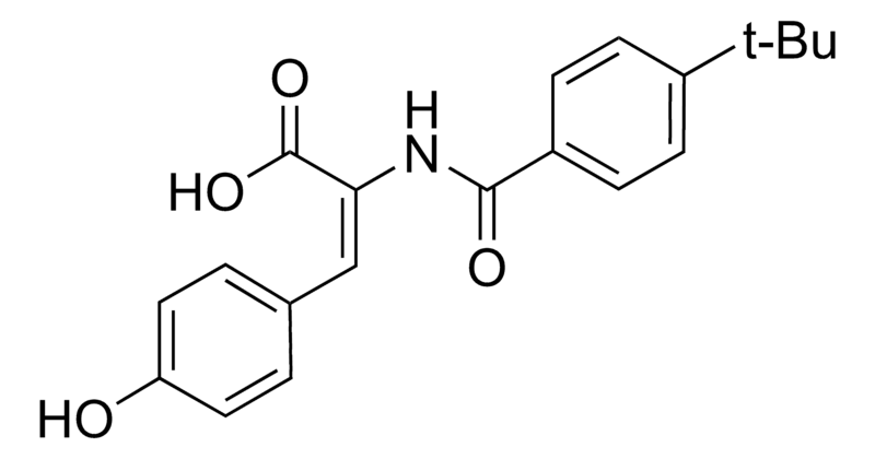 Merck 2-[(4-tert-Butylbenzoyl)amino]-3-(4-hydroxyphenyl)-2-propenoic acid