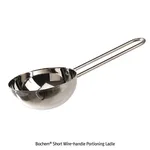 Daihan Science Bochem Short Wire-handle Portioning Ladle, High Grade Stianless-steel, 125~500㎖