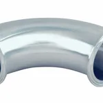 Thermo Fisher Scientific Cole-Parmer 316L SS Sanitary Clamp Elbow, 90 degrees, 1.5 in.