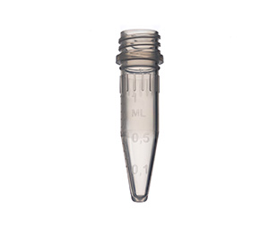 Greiner Bio One REACTION TUBE, 1,5 ML, PP, 10/45 MM, NATURAL,CONICAL, SCREW CAP 366XXX, 500 PCS./BAG
