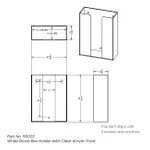 Thermo Fisher Scientific Top Loading Glove Box Holder with Clear Acrylic Front