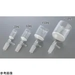AS ONE Glass Filter Funnel (with Suction Valve), 유리 여과기(흡인 밸브 부속)