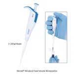 Daihan Science Microlit Miniature Fixed Volume Micropipettor, Fully Autoclavable, L130mm, 5~10