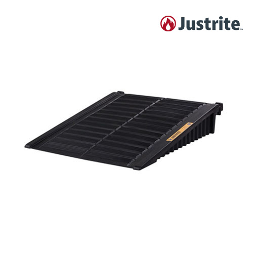 Justrite 28679 / 드럼통 옥외 저장소용 경사로 (재활용 PE/LBC 454kg/검정)/1219x1518x286mm/30.8kg[1EA]