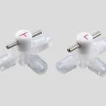 AS ONE CTFE Miniature 3-Way Cock (Tubing Connection Type), 미니어처 3방향 콕 CTFE(튜브 접속 타입)