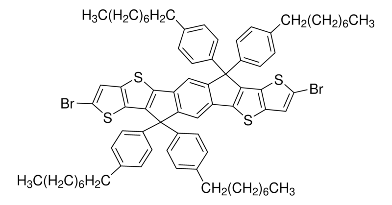 Merck 2,8-Dibromo-6,12-dihydro-6,6,12,12-tetrakis(4-octylphenyl)-dithieno[2,3-d:2',3'-d']-s-indaceno[1,2-b:5,6-b']dithiophene