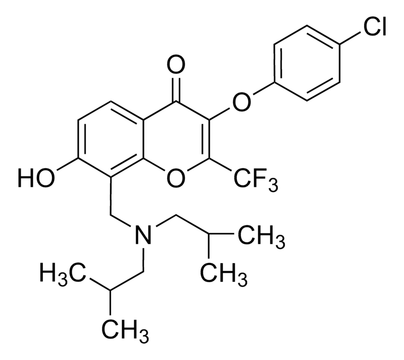 Merck 3-(4-Chlorophenoxy)-8-[(diisobutylamino)methyl]-7-hydroxy-2-(trifluoromethyl)-4H-chromen-4-one