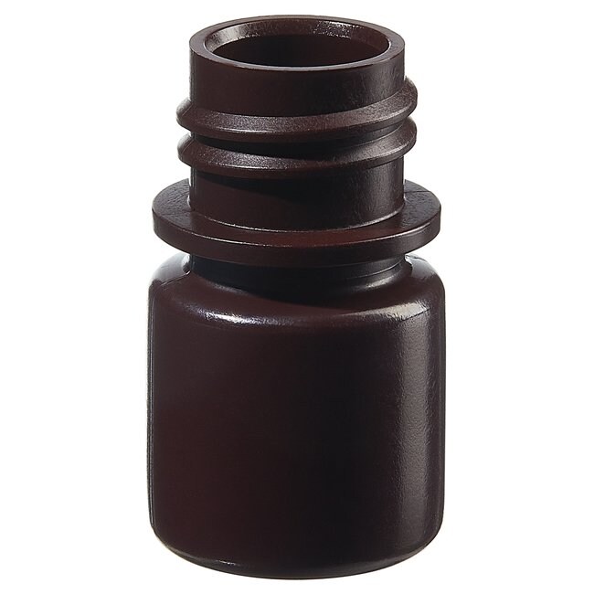 Thermo Fisher Scientific Nalgene Opaque Amber HDPE Diagnostic Bottles without Closure: Bulk Pack, 8mL