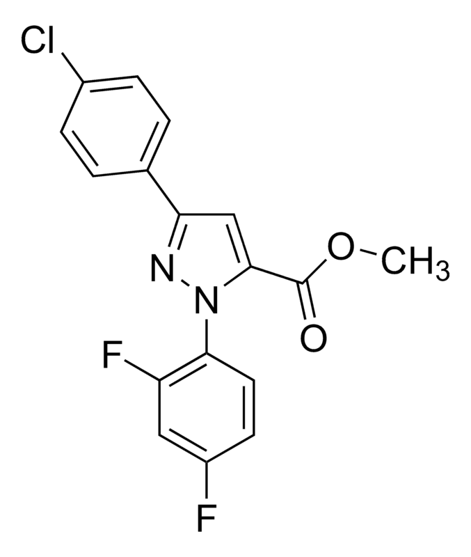 Merck Methyl 3-(4-chlorophenyl)-1-(2,4-difluorophenyl)-1H-pyrazole-5-carboxylate
