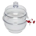 Merck SP Bel-Art(R) "Space Saver" Polycarbonate Vacuum Desiccator with Clear Polycarbonate Bottom