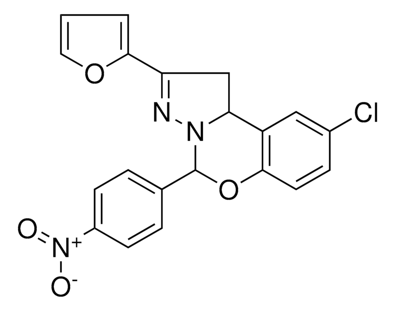Merck 8-CL-2-FURAN-2-YL-4(4-NITRO-PH)1-