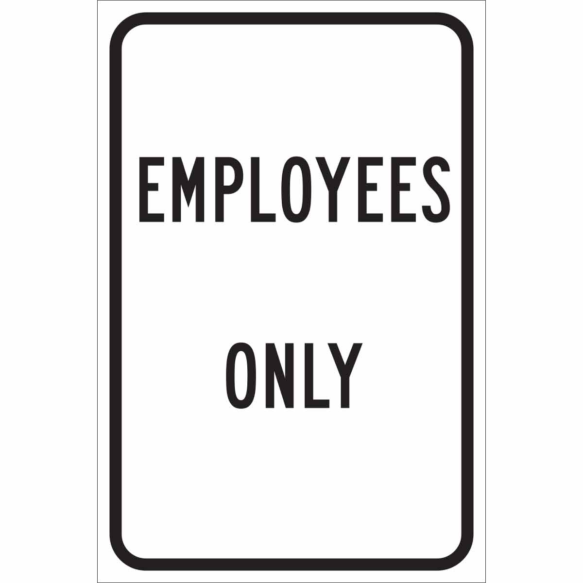 Brady Employees Only Sign | 캐시바이