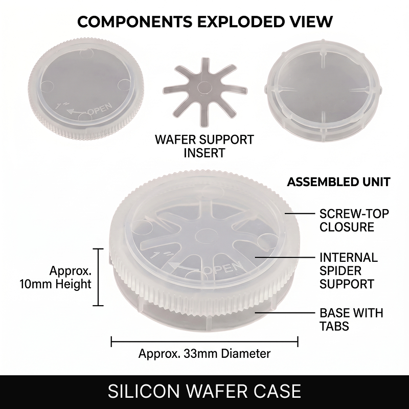 Premium Single Wafer Carrier (1~4inch)