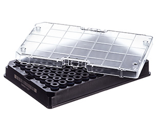 Greiner Bio One CRYO.S BIOBANKING TUBES, 300 µL, 2D CODES,RACK WITH 96 CAPPED TUBES, WITH SCREW CAP BLACK, STERILE, 5 RACKS/BAG, 1 MANUAL CAPPING TOOL