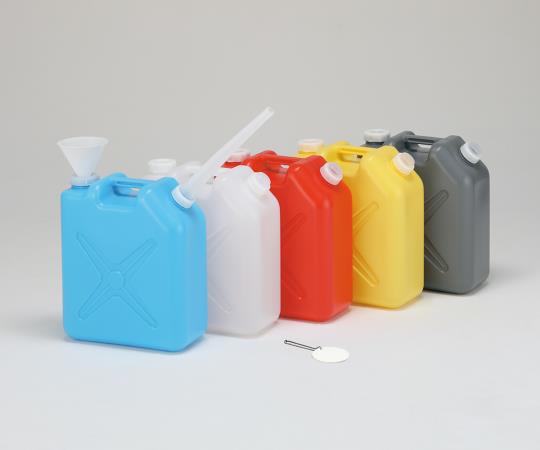 AS ONE Waste Fluid Recovery Container PE (20L), PE제 폐액 회수용기(전용 노즐 및 깔때기 부착)(20L)