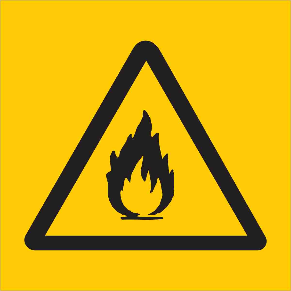 Brady Flammable Symbol Labels
