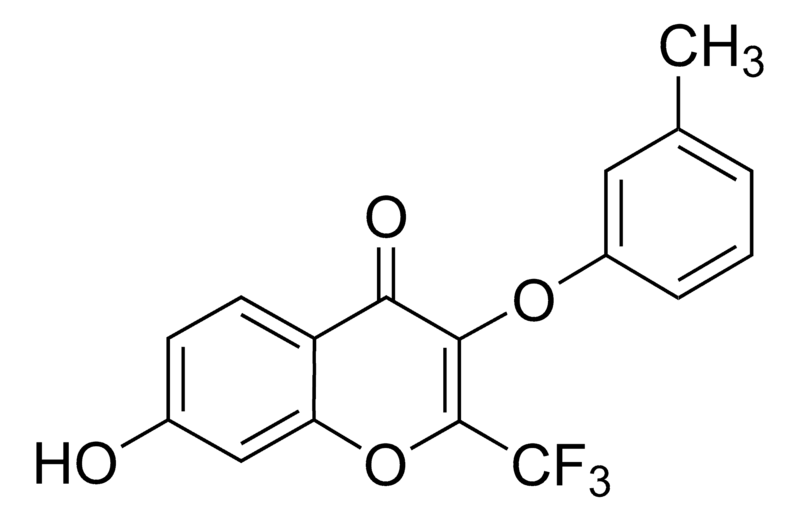 Merck 7-Hydroxy-3-(3-methylphenoxy)-2-(trifluoromethyl)-4H-chromen-4-one