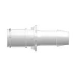 RQX Series Male Open Flow Connector, 600 Series Barb, 1/2` (12.7 mm) ID Tubing, Silicone O-Ring