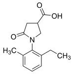 Merck 1-(2-Ethyl-6-methylphenyl)-5-oxo-3-pyrrolidinecarboxylic acid