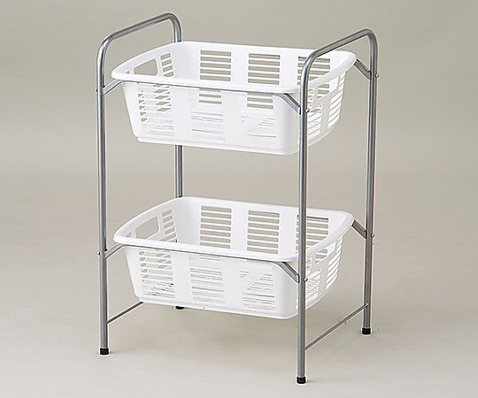AS ONE Clothes Basket Wagon Two-Stage Type, 탈의 바구니 왜건 2단식