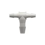 Tee Reduction Tube Fitting with 200 Series Barbs, 1/16` (1.6 mm) and 3/32` (2.4 mm) ID Tubing