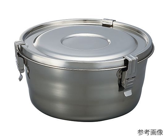 AS ONE Stainless Steel Round Airtight Tank, 스테인리스 둥근 밀폐탱크