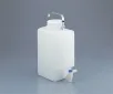 AS ONE Square Bottle with Fluorine Processed Stopcock, 불소가공 각형 대형병 (콕 부속)