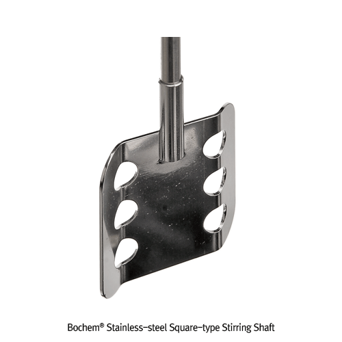 Daihan Science Bochem Stainless-steel Square-type Stirring Shaft, with 6×Φ12mm Hole, for Lab &