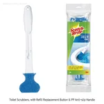 Daihan Science 3M Scotch Toilet Scrubber, One-touch Exchangeable Head, Easy-to-use<br>With Re