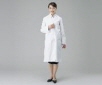 AS ONE White Lab Coat Women-Single (urethane laminate processing), 여성용 랩코트 싱글 (우레탄 가공)