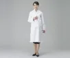 AS ONE White Lab Coat Women-Single (urethane laminate processing), 여성용 랩코트 싱글 (우레탄 가공)