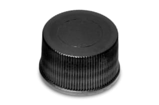 Waters 13 mm Solid Black Cap with PTFE/Silicone liner, 100/pk
