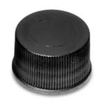 Waters 13 mm Solid Black Cap with PTFE/Silicone liner, 100/pk