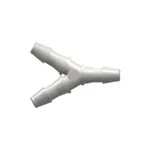 Y Tube Fitting with 200 Series Barbs, 1/16` (1.6 mm) ID Tubing