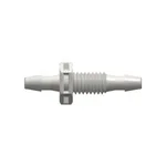 Panel Mount Connector 10-32 UNF to 200 Series Barbs, 3/32` (2.4 mm) ID Tubing