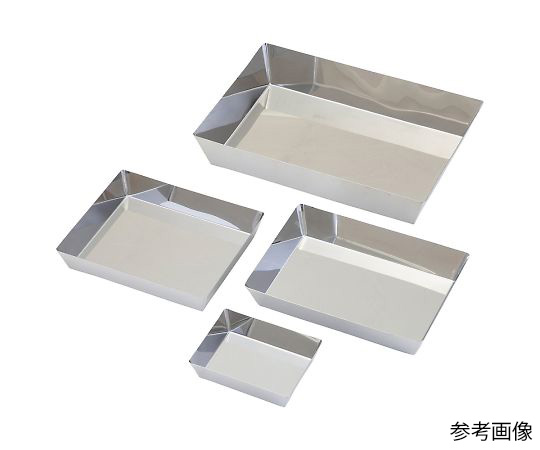 AS ONE Stainless Steel Square Tray (R-less), 스테인리스 스틸 직각 트레이