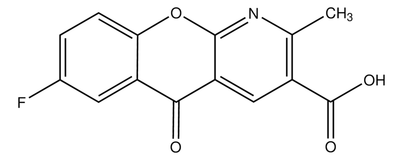 Merck 7-Fluoro-2-methyl-5-oxo-5H-[1]benzopyrano[2,3-b]pyridine-3-carboxylic acid
