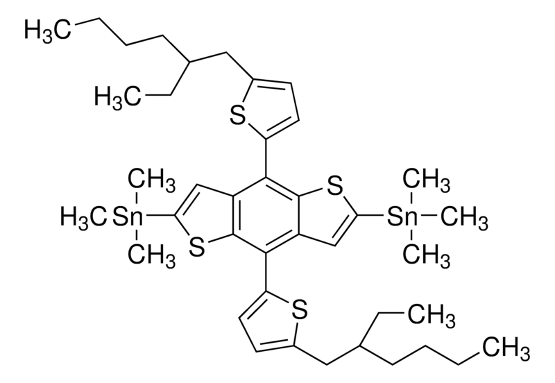 Merck 1,1'-[4,8-Bis[5-(2-ethylhexyl)-2-thienyl]benzo[1,2-b:4,5-b']dithiophene-2,6-diyl]bis[1,1,1-trimethylstannane]