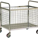 AS ONE Stainless steel Wagon with wire mesh, 와이어 메시형 스테인리스 왜건