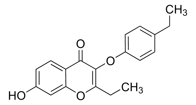 Merck 2-Ethyl-3-(4-ethylphenoxy)-7-hydroxy-4H-chromen-4-one