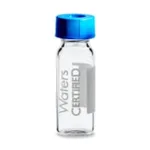 Waters LCMS Certified Clear Glass 12 x 32 mm Screw Neck Vial, with Cap and PTFE/Silicone Septum, 2 mL Volume, 100/pk