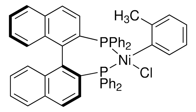 Merck cis-[2,2'-Bis(diphenylphosphino)-1,1'-binaphthyl](2-methylphenyl)nickel(II) chloride