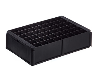 Greiner Bio One CRYO RACK FOR 48 CRYO TUBES 1222XX, 1232XX,1242XX, 1272XX, BLACK, WITHOUT LID, NON-CODED, 5 PCS./BAG